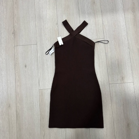 NWT Aritzia Babaton Sculpt Knit Criss Cross Dress Small - Picture 4 of 7
